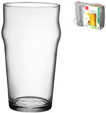 Bormioli Rocco - Set n° 24 Bicchiere Birra PINTA IMPERIALE - mod. NONIX PINTA - Capacità 58 cl - Vetro Temperato