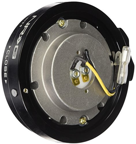 NRG Innovations Thin Version Steering Wheel Quick Release Hub, 6x70 & 6x74mm Bolt Patterns, 1 Depth Universal Quick Release Kit, Black, NRG-SRK-400BK
