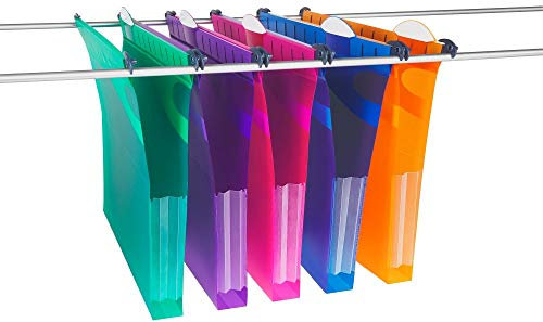 Rexel Multifile Extra 2102574 10er-Pack Hängemappen 30 mm/200Blatt, verschiedenen Farben, Polypropylen (Sortiert) Narrenkappe, nicht A4.