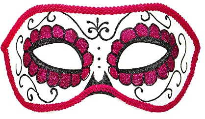 W WIDMANN MILANO Party Fashion - Maske Dia de Los Muertos, Augenmaske, Day of the Dead, Mexiko, Fasching, Halloween