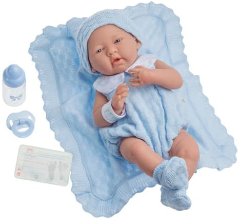 jc toys - „Newborn“-Babypuppe, blau (18054)