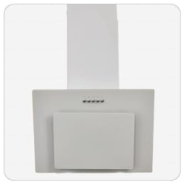 PKM 9039XW Wandhaube | Dunstabzugshaube | Weißes Glas | 60cm Breite | Abluft | Umluft | LED-Beleuchtung | Energieeffizienz A