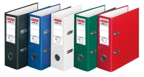 Herlitz Ordner Kunststoff A5 hoch 75mm (10er Set, sortiert)
