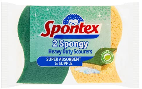 Spontex 2 Schwammige, robuste Topfreiniger