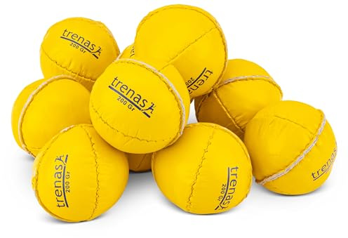 trenas 10 stycken wurfball av läder – 200 gram – för tävling och träning