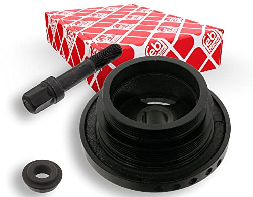 febi bilstein 39654 Riemenscheibe für Kurbelwelle, mit Schraube und Scheibe, 1 Stück | Kompatibel mit: BMW 3, 3, 3 Cabriolet, 3 Cabriolet, 3 Compact, 3 Compact, 3 Coupe, 3 Coupe, 3 Touring, 3 Touring, 5