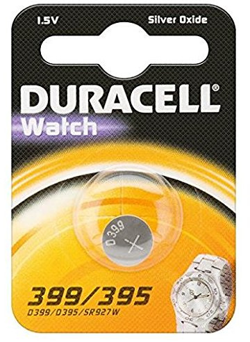 DURACELL Lot de 4 Blisters 1 pile 399/395 oxyde d'argent 1,5V SR927SW SR57
