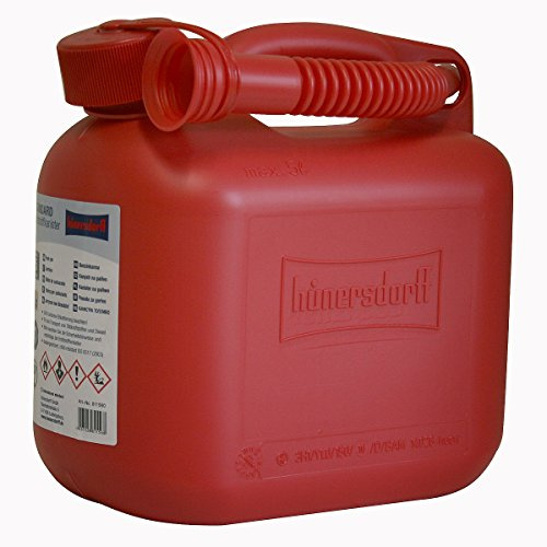 Benzinkanister 5 Liter in Rot mit UN-Zulassung Made in Germany