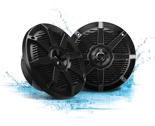 Boss Audio 6.5 in. 2-Way Full-Range Marine Speakers in Black