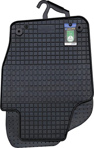 PETEX Gummimatten passend für Polo ab 06/2009-09/2017 / Cross Polo ab 2010-09/2017 Fußmatten schwarz 4-teilig