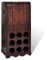 vidaXL Bottigliera Legno per 9 Bottiglie con Baule e Cassetto Stand Portavini