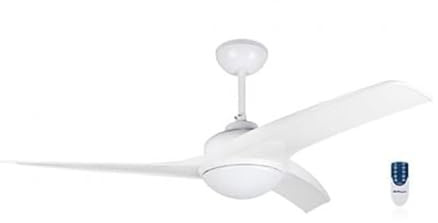 Orbegozo CP 90132 - Ventilador de techo con luz y mando a distancia, temporizador, 3 palas, 132 cm de diámetro, potencia 55 W y 3 velocidades