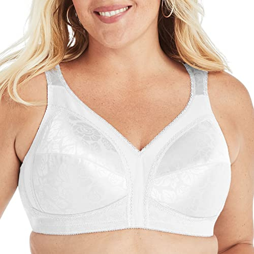 PLAYTEX Womens 18 Hour Original Comfort Strap Full Coverage Us4693, Available in Single and 2-Packs Bras, White, 38D US