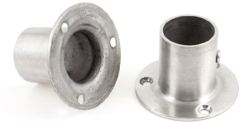 sourcing map 2 PCS 25 mm x 38 mm silber Tone Edelstahl Schlauch Tube Weld Neck Flansch de
