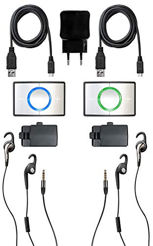 Ceecoach Bluetooth Kommunikation Und Gegensprechanlage Für Reitsport, Wintersport, Industrie Kit Duo, Silber, Duo Kit, 100-0202EU