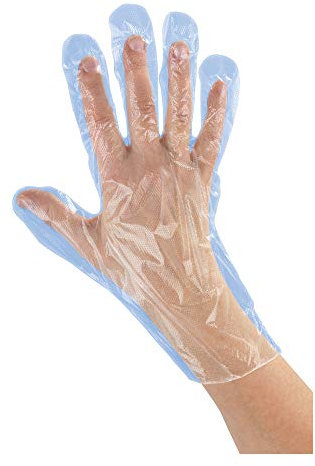 WENKO Einweghandschuhe - 300er Set, Polyethylen, 31 x 27 cm, Transparent