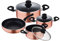 Renberg Luzern Set di pentole, Alluminio, Rame, 30 x 30 x 30 cm