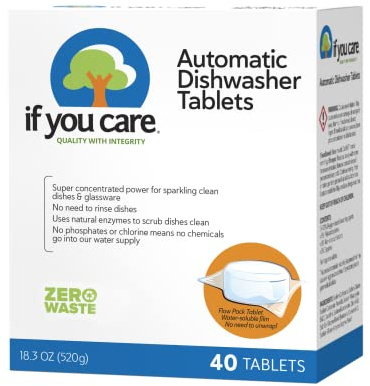 IF YOU CARE Automatic Dishwasher Tablets, 40 Count