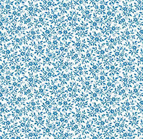 AS4HOME Klebefolie Möbelfolie blaue Blümchen Streublumen Leah 45 cm x 200 cm Dekorfolie Selbstklebefolie