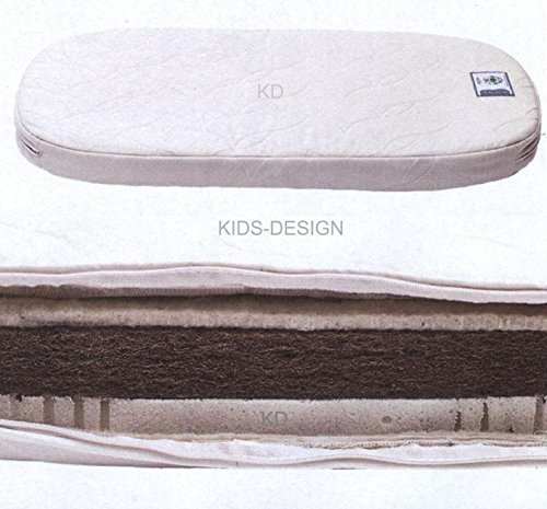 Leander Latex-Kokosfasern-Matratze für das Leander Bett Babybett 70 x 120 oval