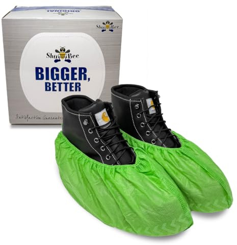 ShuBee Original Disposable, Extra-Large Boot and Shoe Covers, Thicker & Stronger, Durable Protection for Floors - 50 Pairs