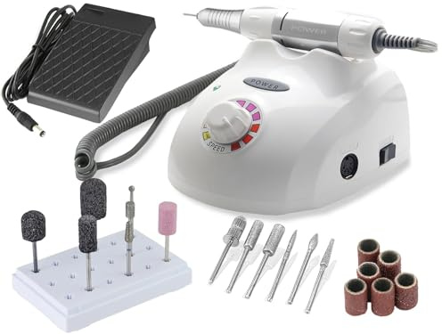 Profi Fußpflegegerät Pediküre Set Schleifgerät für die Hornhautentfernung | Hornhautenferner mit speziellem Fräser-Set für die Entfernung von Hornhaut
