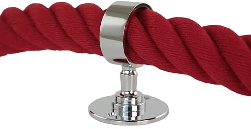 Soporte de pared cromado para pasamanos de 40 mm