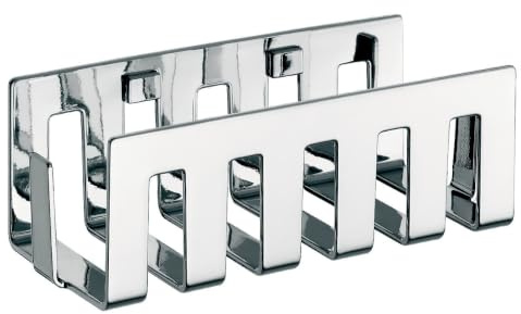 EMCO System 2 Wandkorb mit verdeckter Befestigung, elegante Duschablage aus Metall zum Schrauben, hochwertiges Duschregal für Badutensilien, chrom, Silber, 0.0084