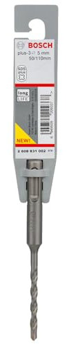 Bosch Accessories Bosch Professional Hammerbohrer SDS plus-3 (für Beton, 5 x 50 x 110 mm, Zubehör Bohrhammer)