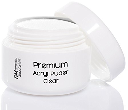 Acryl Puder Pulver Klar für Nageldesign in Studio Qualität RM Beautynails 1x35g (1er Pack)