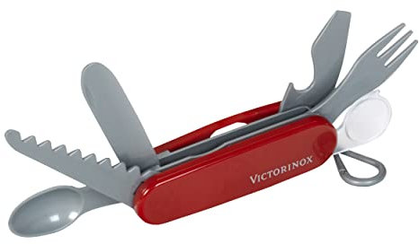 Theo Klein 2805 Victorinox couteau suisse I Couteau de poche jouet pour enfants avec six outils différents et couverts I Dimensions : 11,5 cm x 3 cm x 3 cm I Jouet pour enfants à partir de 3 ans