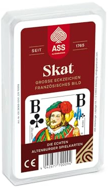 Ass Altenburger 22570009 - Senioren Skat - Französisches Bild, Kartenspiel