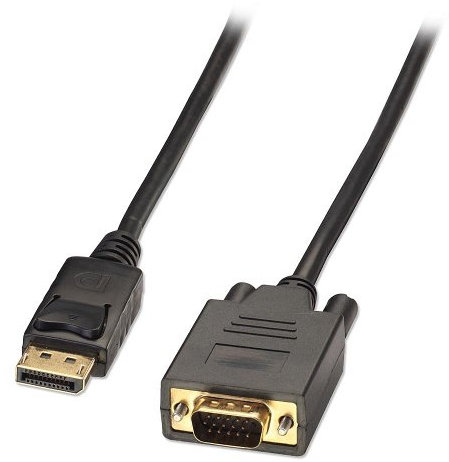 Lindy 5m DisplayPort/VGA Cable VGA (D-Sub) Nero