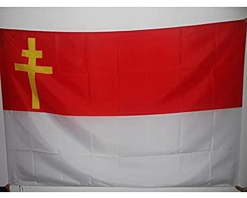 AZ FLAG Flagge Reichsland Elsaß-Lothringen 150x90 cm Hohlsaum | Für innen und außen Elsass-Lothingen dekorative Flagge doppelte Nähte und verstärkte Kanten mit Masttunnel 100D Polyester