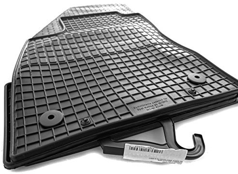 Gummimatten passend für Mokka Premium Allwetter Gummi Matten Fußmatten, Allwetter, 4-teilig Schwarz inkl. Befestigung