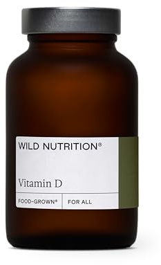 WILD NUTRITION Food Grown Vitamin D Supplements | High Strength Vitamin D 1000iu for Muscle, Bone, and Immune Support | 30 Capsules