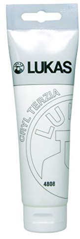 LUKAS CRYL TERZIA Acrylfarbe in Studien-Qualität, Titanweiß, 125 ml