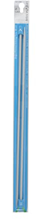 Milward 2222506 Knitting Needles Single Point, 35cm, Silver Grey, 4.5mm