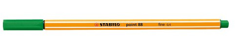 STABILO point 88 Fineliner 10er Faltschachtel (3 x 10er Pack grün)
