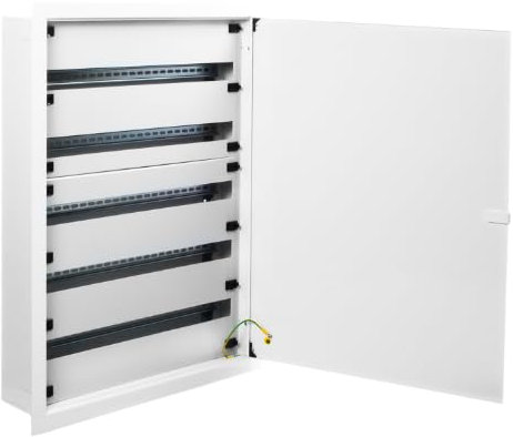 'm5e165 – Armoire métallique distribution. dimen. empot. 707 x 885 x 140 à 165. 5 rangs x 33 modules = 165 modules.