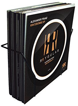 Glorious Vinyl Set Holder smart - minimalistisch im Design, extra leicht konstruiert, ideal für Heimstudio oder Plattenladen, schwarz