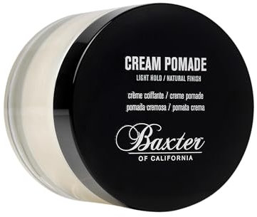 Baxter of California Cream Pomade - All Day Long Lasting Light Hold Natural Finish - Hair Styling Cream 60ml
