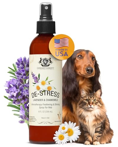 Dog Perfume Spray Long Lasting Chamomile & Lavender 8 Fl Oz, Dog Cologne Spray Long Lasting for Groomers, Calming Deodorizer Perfume for Dogs, Pet Puppy Deodorizing Fragrance by Gerrard Larriett