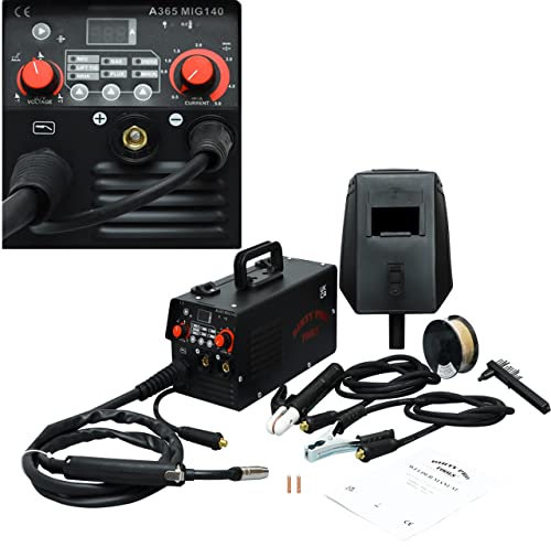 MIG, TIG and MMA 3-in-1 Welder 140amp Non Live Torch model Professional Gasless 140A 240V No Gas with Mask & Welding Weld Wire with Accessories