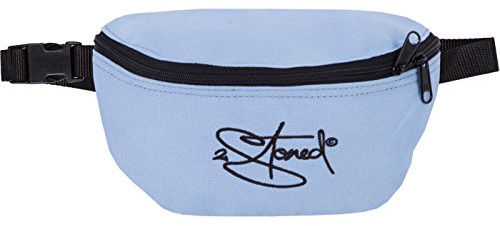 2stoned Hüfttasche Bauchtasche mit Stick Classic Logo in Hellblau für Erwachsene und Kinder