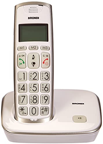 Brondi Bravo Gold Telefoni Domestici, Bianco