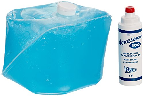 Aquasonic 100 Ultraschall-Übertragungs Gel, 5L, benutzt für die Diagnostik und Therapie Medizinische Ultraschall-Untersuchung, lässt keine Flecken auf Kleidung oder die Haut reizen, steril, geruchs-