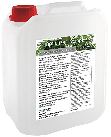 GREEN24 Grünpflanzen-Komplex AF - 5 Liter anwendungsfertiger Dünger kalkfrei für Grün- & Zimmerpflanzen