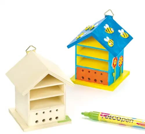 Baker Ross AF505 Holz-Bastelset für Käferhaus, 2 Stück