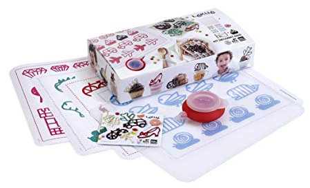 Lékué Decomat Kids - Kit infantil para decorar con figuras de chocolate, multicolor